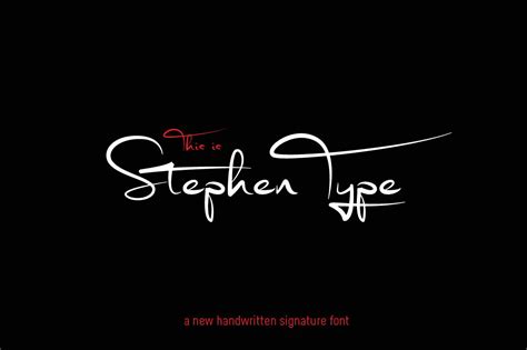 Maybe you would like to learn more about one of these? Signature font - Stephen Type - logo ~ Script Fonts ...