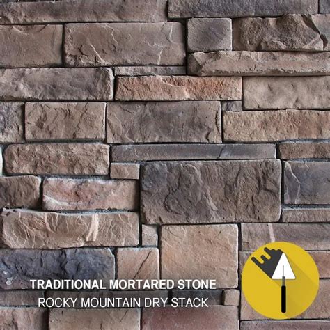 M Rock Rocky Mount Dry Stack 8 Sq Ft Manufactured Stone Veneer In The