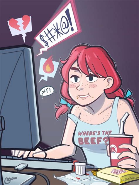 wendys in neet form smug wendy s comic art girls wendy anime wendys fanart