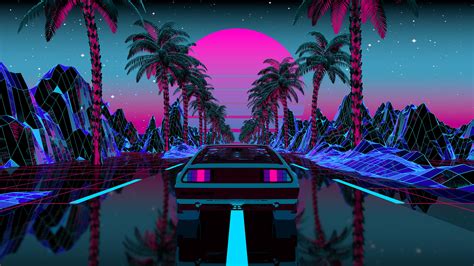 Free Download Hd Wallpaper Vaporwave Cyberpunk Synth Synthwave