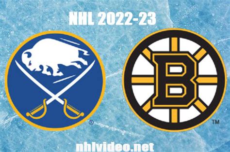 Buffalo Sabres Vs Boston Bruins Full Game Replay Dec 31 2022 Nhl