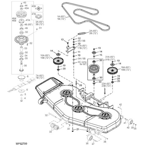 34 John Deere 60 Inch Mower Deck Belt Diagram Wire Diagram Source