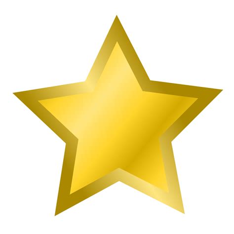 Star Free Stock Photo Illustration Of A Gold Star