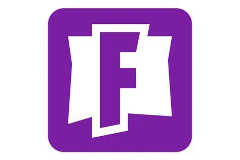 Fortnite F Logo Carré Violet Png Transparents Stickpng