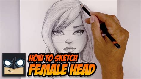 How To Draw A Female Head Beginners Drawing Tutorial