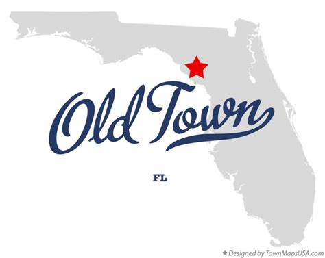 Map Of Old Town Fl Florida