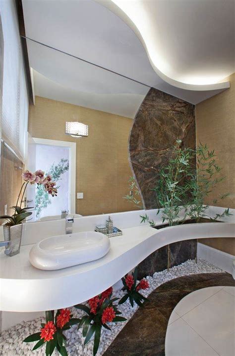 banheiros  jardim de inverno estilosos decoracao de casa