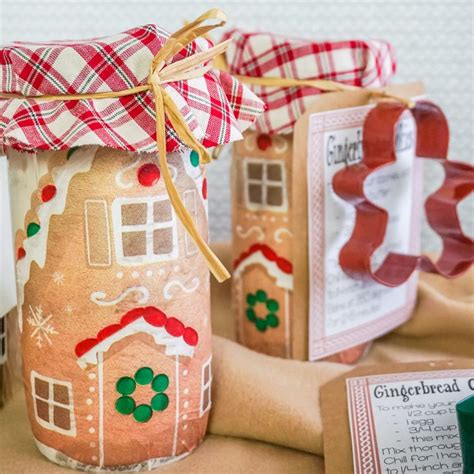 Gingerbread House Mason Jar Cookie Mix In A Jar T Busy Being Jennifer