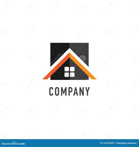 Abstract House Real Estate Logo Design Template Home Builders Company