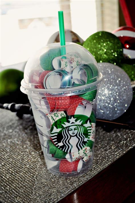 A starbucks gift card is a convenient way to pay and earn stars toward rewards. Starbucks gift card, and curled scrapbook paper. Cute ...