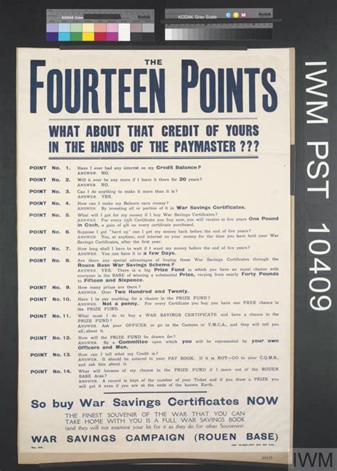 The Fourteen Points Artiwm Pst 10409