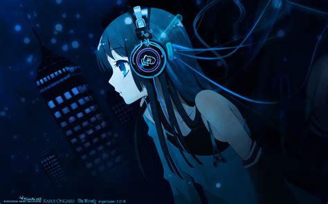 Anime Girl Headphones K Wallpaper Xfxwallpapers Photos