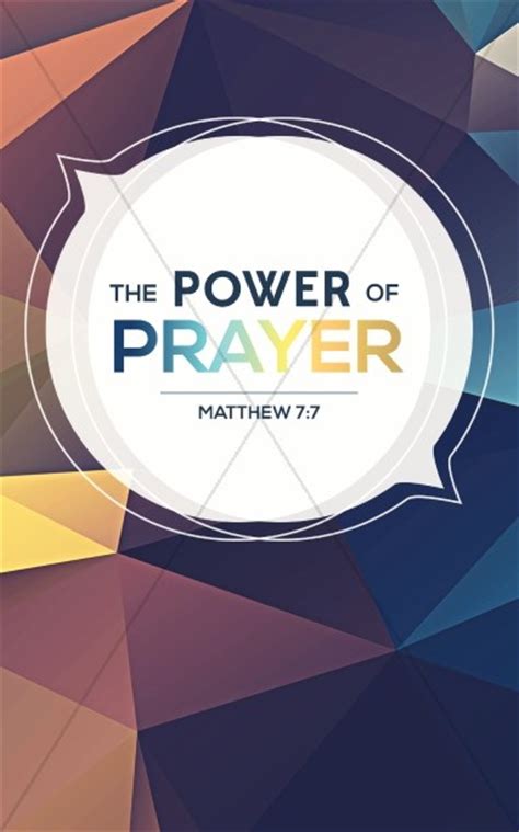 Power Of Prayer Ministry Bulletin Sermon Bulletin Covers