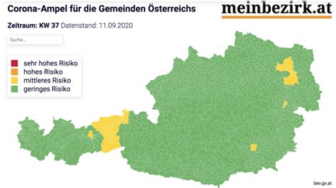 Zeeland ist aktuell die einzige niederländische region, die noch nicht als risikogebiet gilt. Diese Bezirke in Österreich sind Rot: Die Corona-Ampel als ...