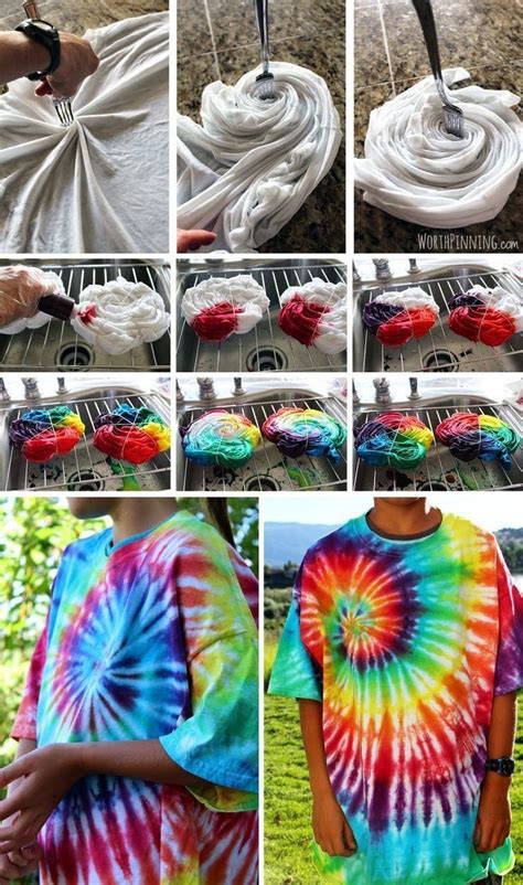 Or Use Tie Dye To Create This Awesome Spiral Effect On Your T Shirts