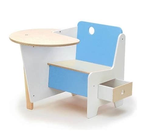 Another way to save space with a desk is with a design like this one. The Dog Ate My Homework: 10 Children's Desk Ideas