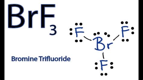 How To Draw The Lewis Dot Structure For Brf3 Boron Trifluoride Youtube