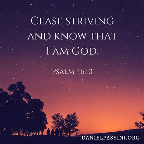 Dr Daniel Passini Psalm 46 10 Psalms Inspirational Quotes