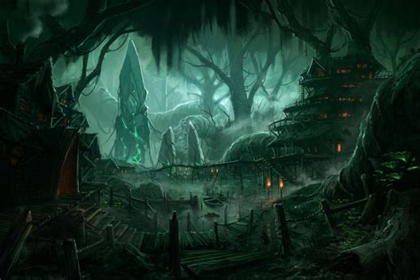 Swamp Concept By Hazzard65 On Deviantart Fantasy Forest Forest