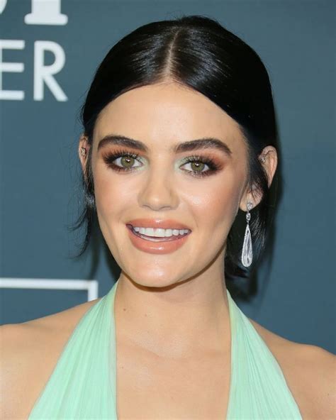 Lucy Hale S Sorbet Eye Shadow Is Sweet But Her Subtle Hair Accessory Is Even Sweeter