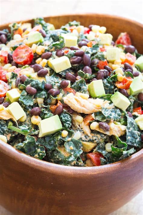 Grilled chicken and kale salad with tahini lemon dressing. Southwestern Chicken Kale Salad | greens & chocolate