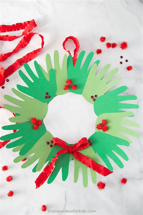Handprint Wreath The Best Ideas For Kids