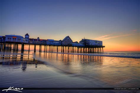 Pier At Old Orchard Beach Maine Royal Stock Photo