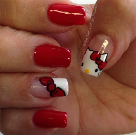 Hello Kitty Nail Art Design Дизайнерские ногти Милые ногти Красивые