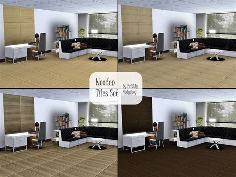 The Sims Resource Wooden Tiles Set