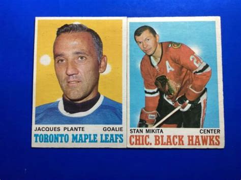 1970 71 O Pee Chee 222 Jacques Plante And 20 Stan Mikita See Scan