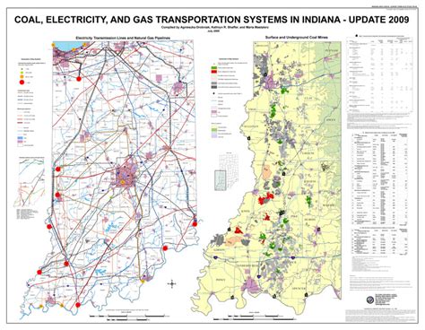 Coal Electricity And Gas Transportation Systems In Indiana An