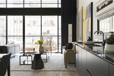 Modern Industrial Interior Design In Beautiful Open Apartment