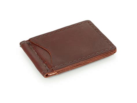 How to use a money clip. Rustic Leather Money Clip, in choice of high quality leather- by Blue Sky Papers