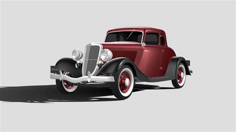 Ford Coupe 1934 Buy Royalty Free 3d Model By Squir3d C2ed055