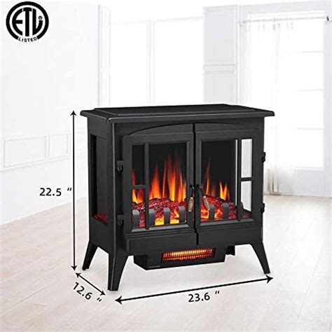 Kismile 3d Infrared Electric Fireplace Stove Freestanding Fireplace