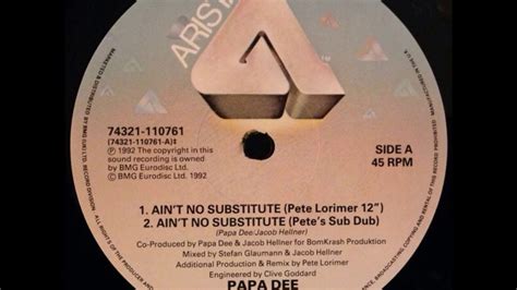 Papa Dee B1 Aint No Substitute Bomkrash 12 Youtube
