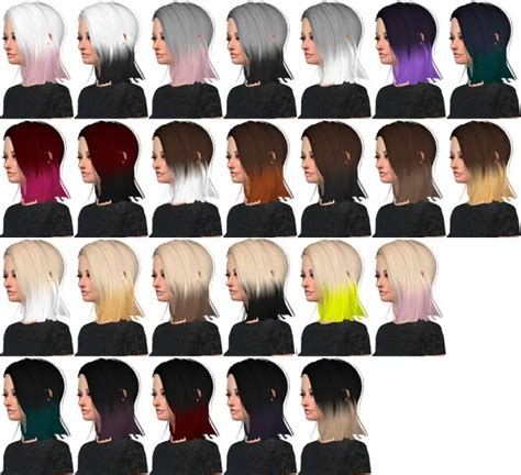 Sims 4 Hairs Miss Paraply 4000 Followers T Newsea`s Hairstyle