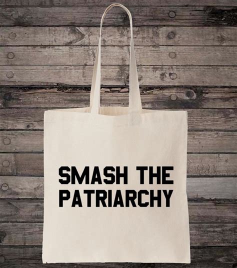 Feminist Smash The Patriarchy Feminism Slogan Cotton Shopping Tote Bag Etsy
