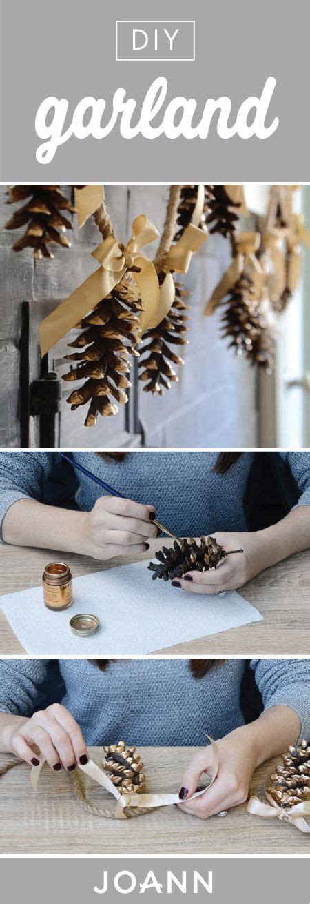 Simple But As Sweet As Can Be This Diy Pinecone Garland Is One Holiday