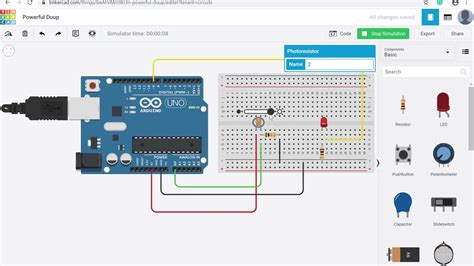 Turning On An LED Using Photoresistor And Arduino Uno YouTube