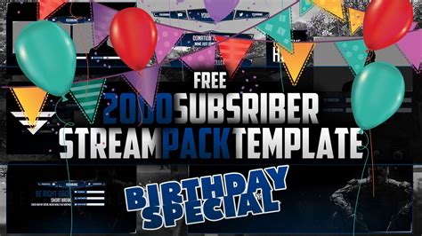 2k Free Stream Pack Template Special Birthday Special Seangraphicx