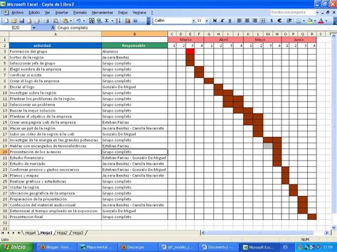 Ejemplo De Carta Gantt En Excel Modelo De Informe Images Images 5911