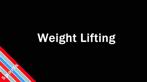 How To Pronounce Weight Lifting Youtube