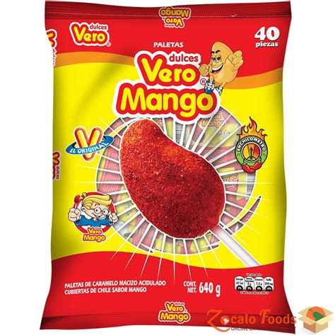 Repeat to make remaining stacks. Dulces Vero Mango Mango Chili Lollipops 40ct, 22.6 oz in ...