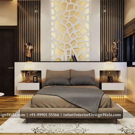 Modern Master Bedroom Interior Design And Back Paneling