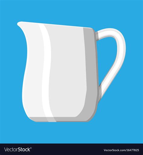 Jibbi jug) coffee equipment we need !!! Glass jug pitcher for fresh milk Royalty Free Vector Image