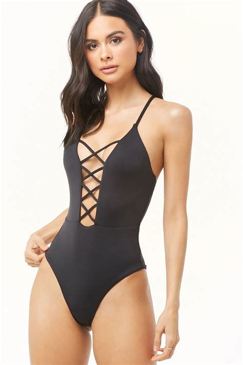 Strappy One Piece Swimsuit Forever 21 Cute Swimsuits Bikini