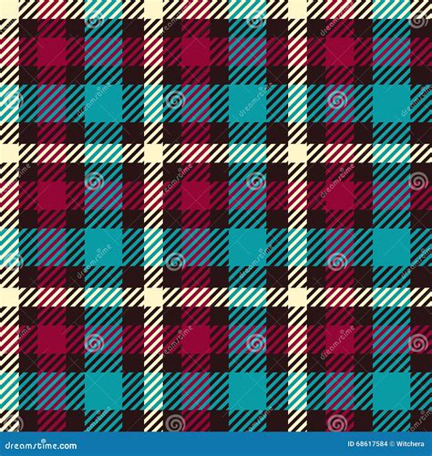 Seamless Tartan Vector Pattern Stock Vector Illustration Of Cloth