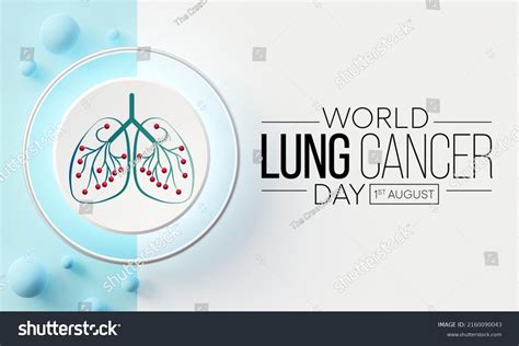 World Lung Cancer Day Observed Every Stock Illustration 2160090043