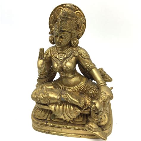 Antique Brass Parvati Murti India Statue Hindu Goddess Of Devotion 7 Other